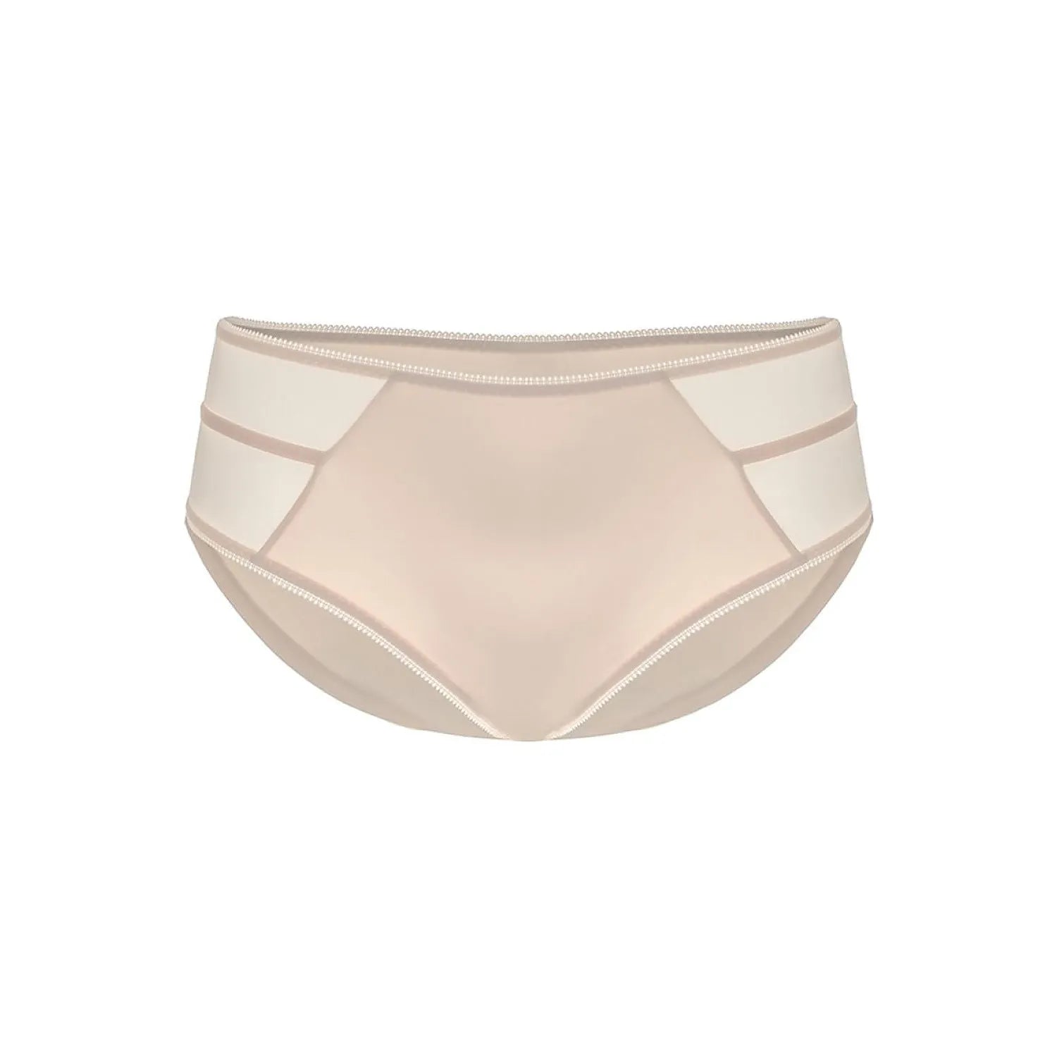 Culotte gainante Kinga beige, design élégant, coton élasthanne, tailles XS à XXXL, silhouette lisse et confortable.