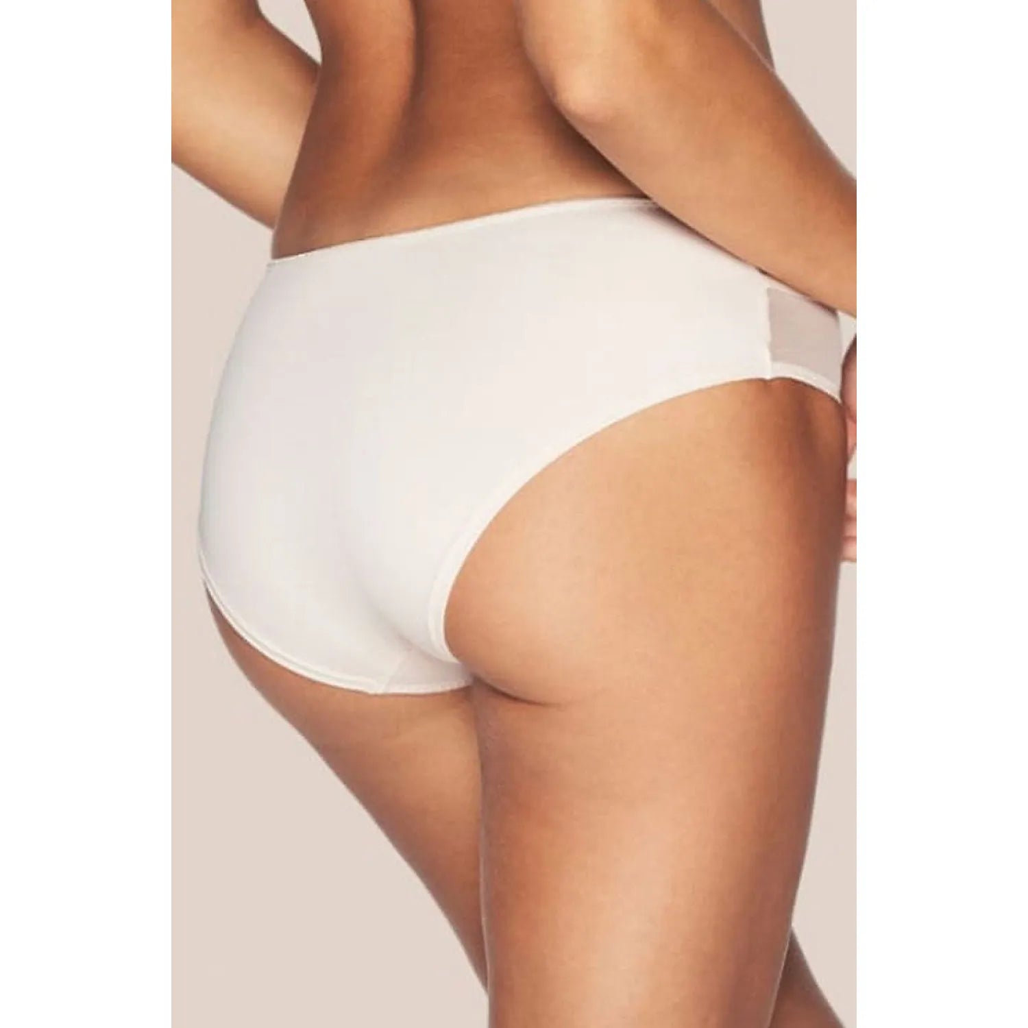 Culottes gainantes Kinga beige, coton élasthanne, design lisse et élégant, silhouette affinée, tailles XS à XXXL.