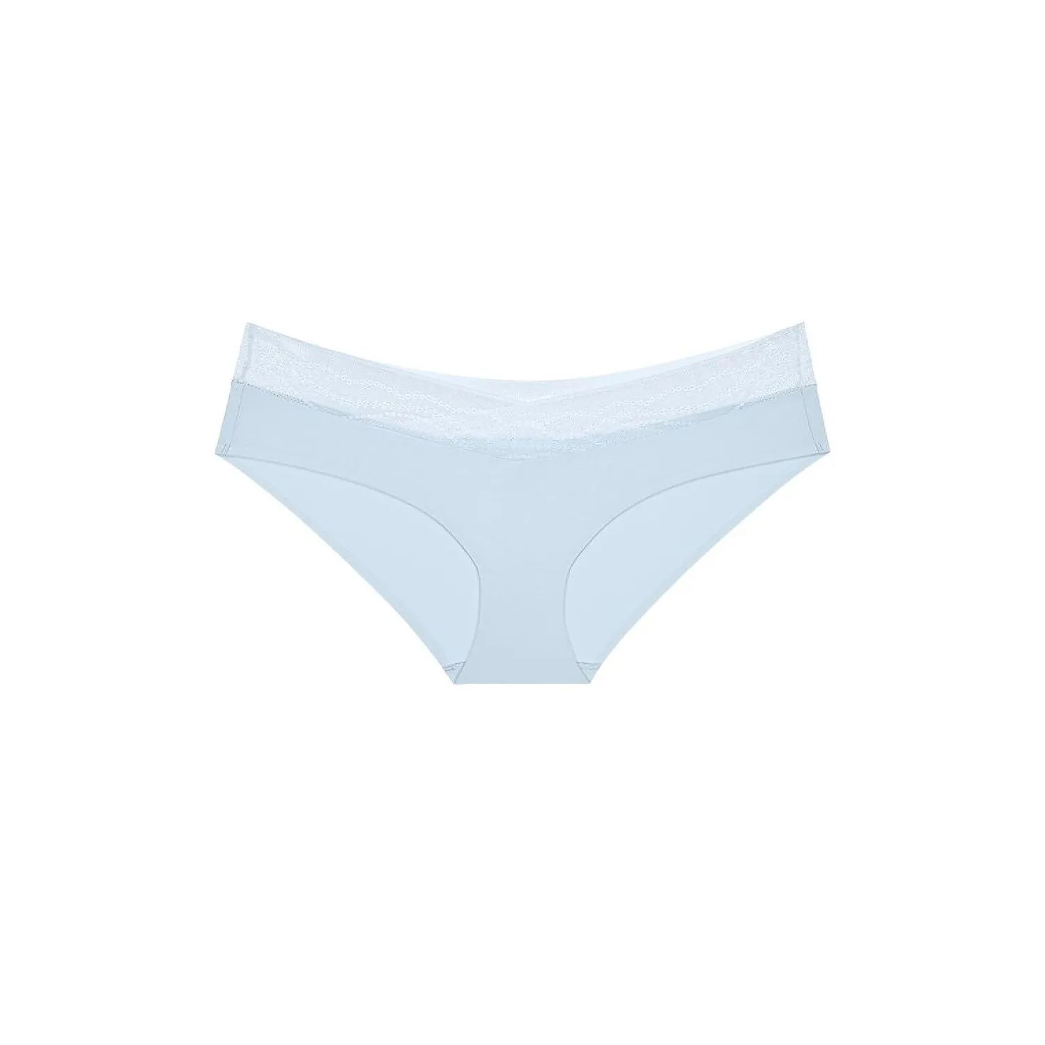 Culotte hipster bleue Triumph Breathe & Lift, microfibre douce, dentelle élastique, design moderne et confortable.