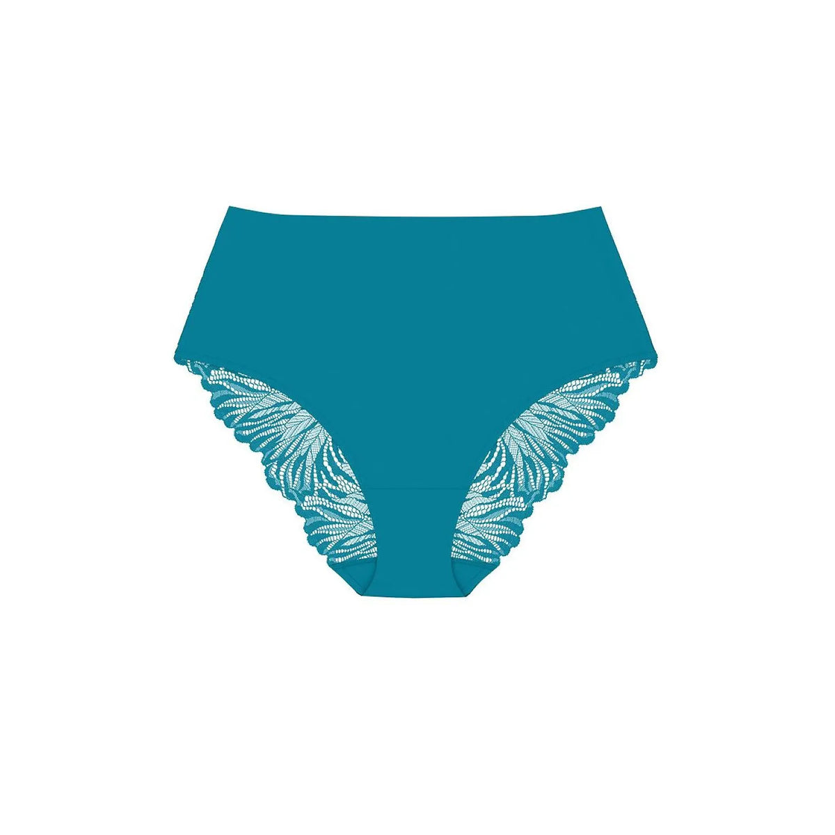 Culottes maxi bleu en microfibre douce, coupe classique, finition sans couture, invisibles sous vêtements ajustés.