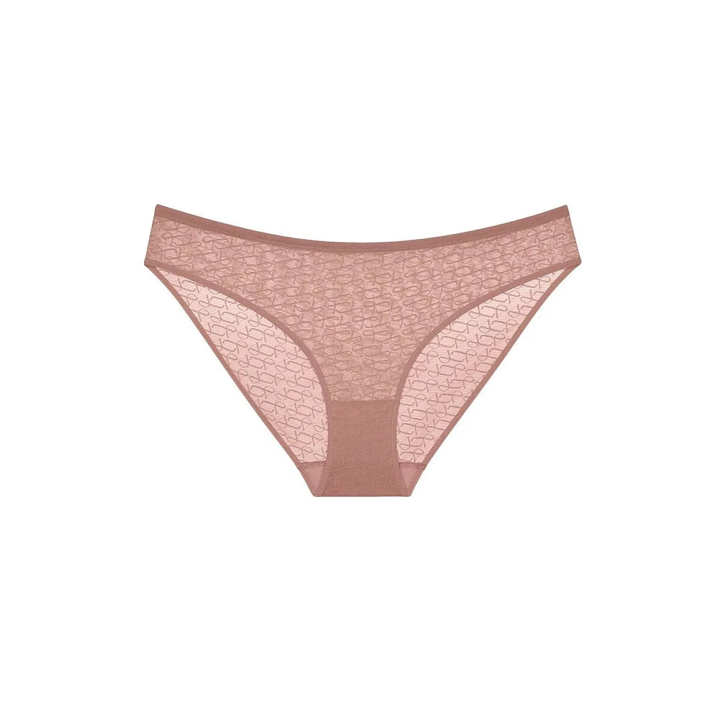 Culotte Triumph modèle 229119, couleur nude, semi-transparente avec motif délicat, taille plate, confort et élégance.