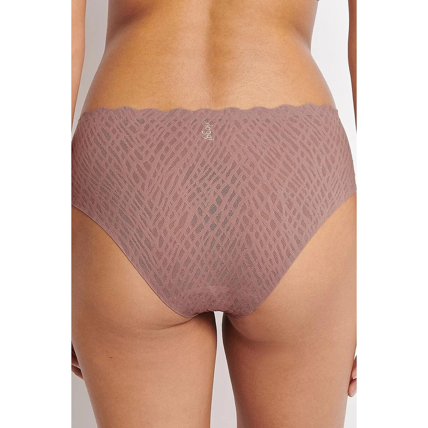Culotte Sloggi ZERO Feel Bliss, dentelle élastique 360°, couleur rose, design moderne sans couture, confort optimal.