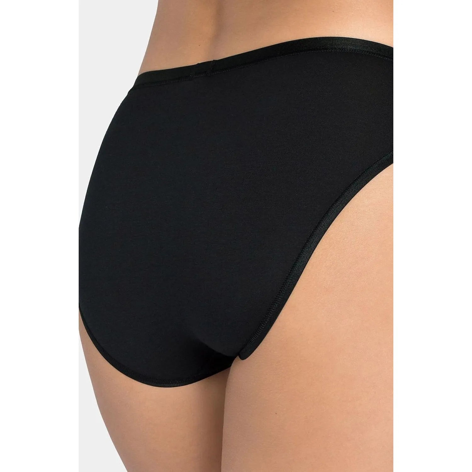 Culotte tai noire Sloggi Romance en coton Supima avec dentelle élastique, élégance et confort pour silhouette féminine.