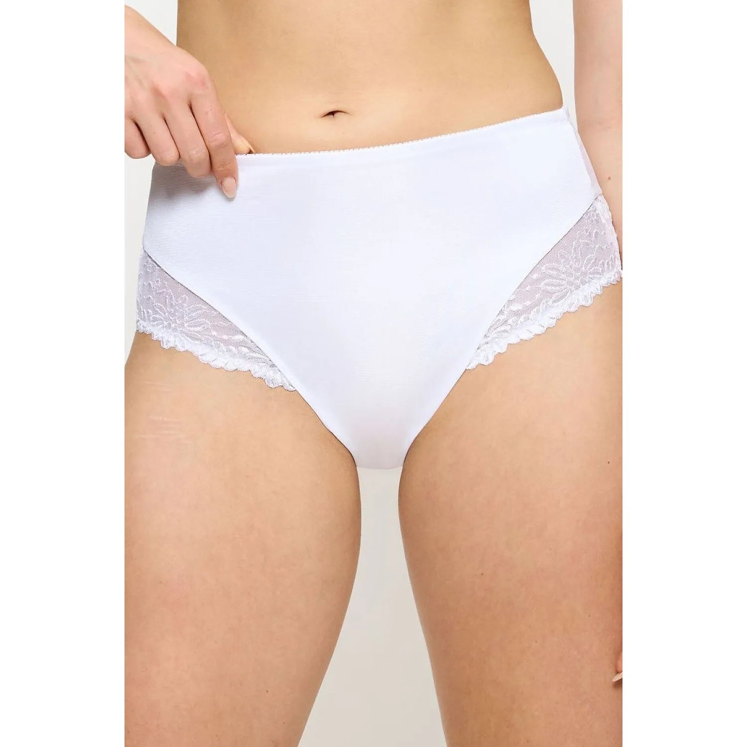 Culottes taille haute dentelle noire confort Ladyform 10210671 femmes élégantes