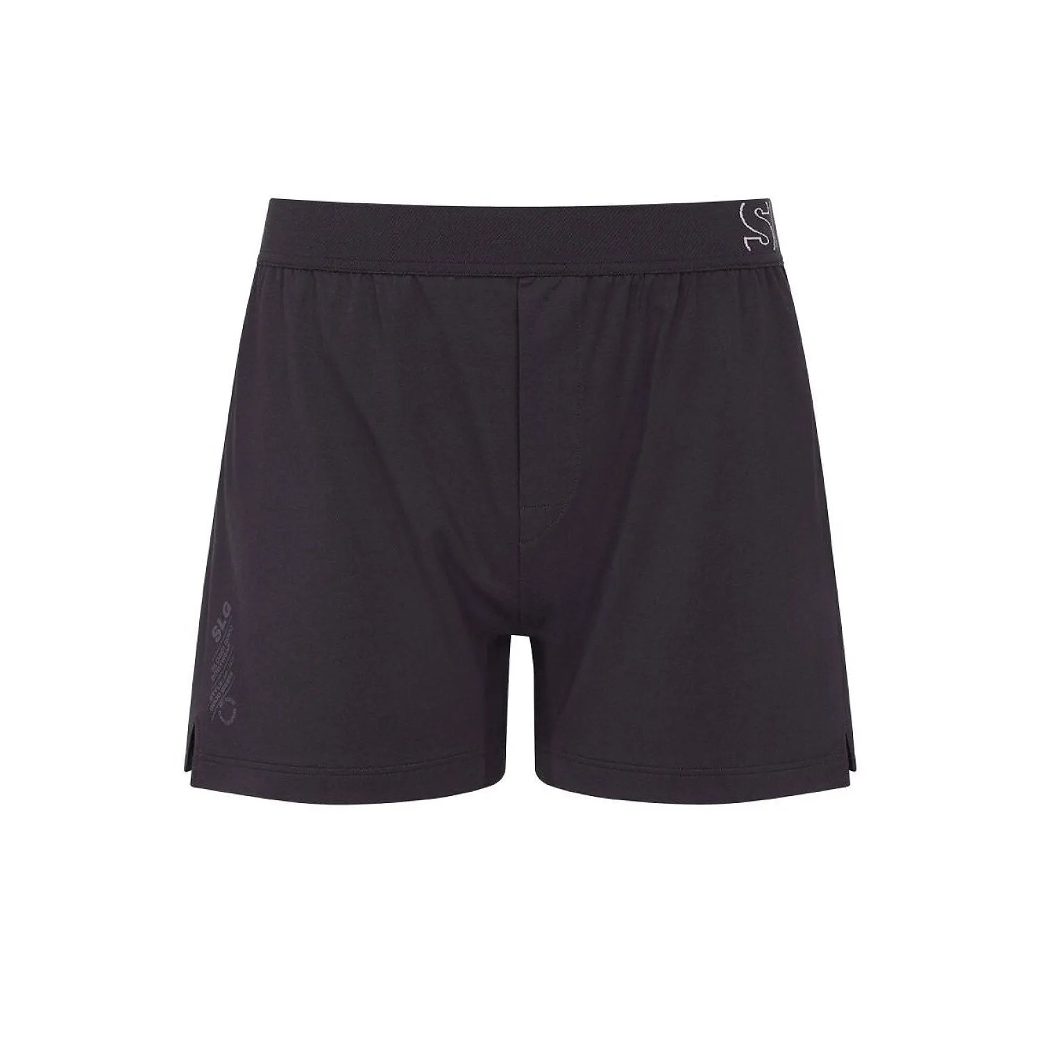 Boxer homme noir en coton bio Sloggi 10215473-3828, style moderne, confort doux, tissu respirant, design contemporain.