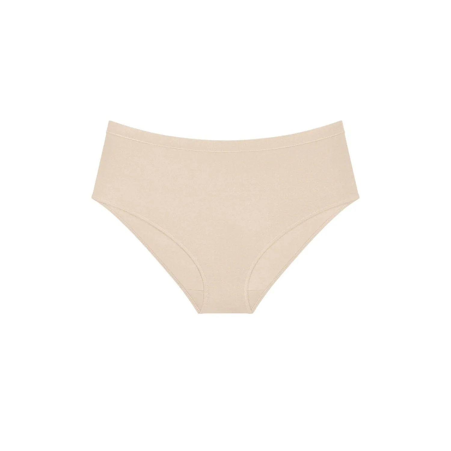 Culotte midi beige Triumph Modal Sense, taille haute, design minimaliste, en modal doux et respirant, confort optimal.
