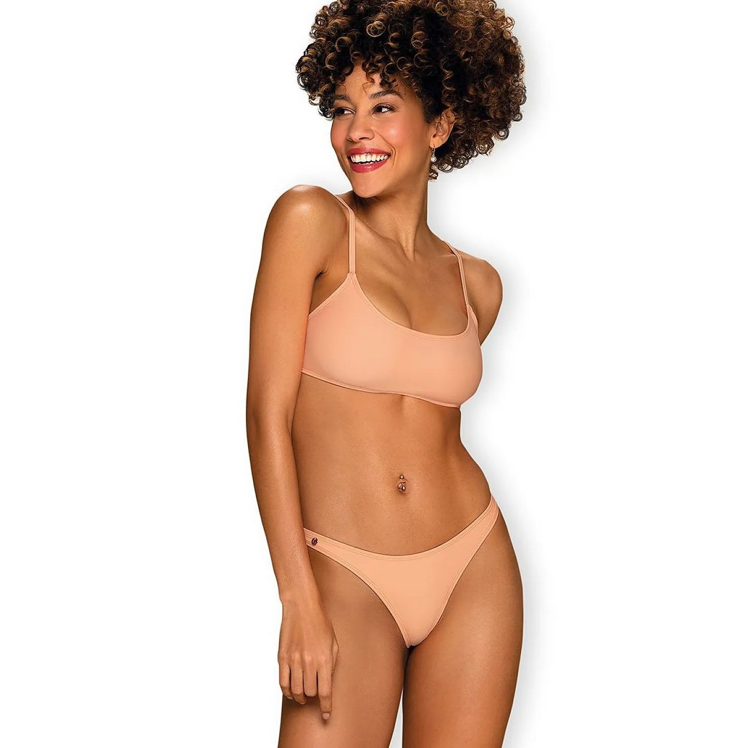 Bikini sportif Mexico Beach couleur néon confort strings élasthanne polyamide