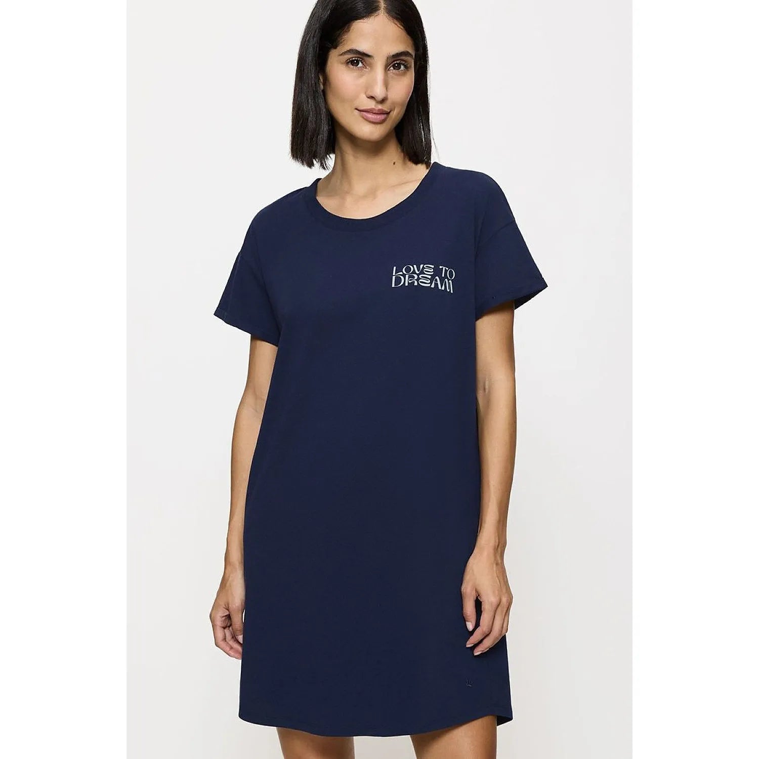 Chemise de nuit femme manches courtes coton confort élégant NIGHTDRESSES 10221117-6047