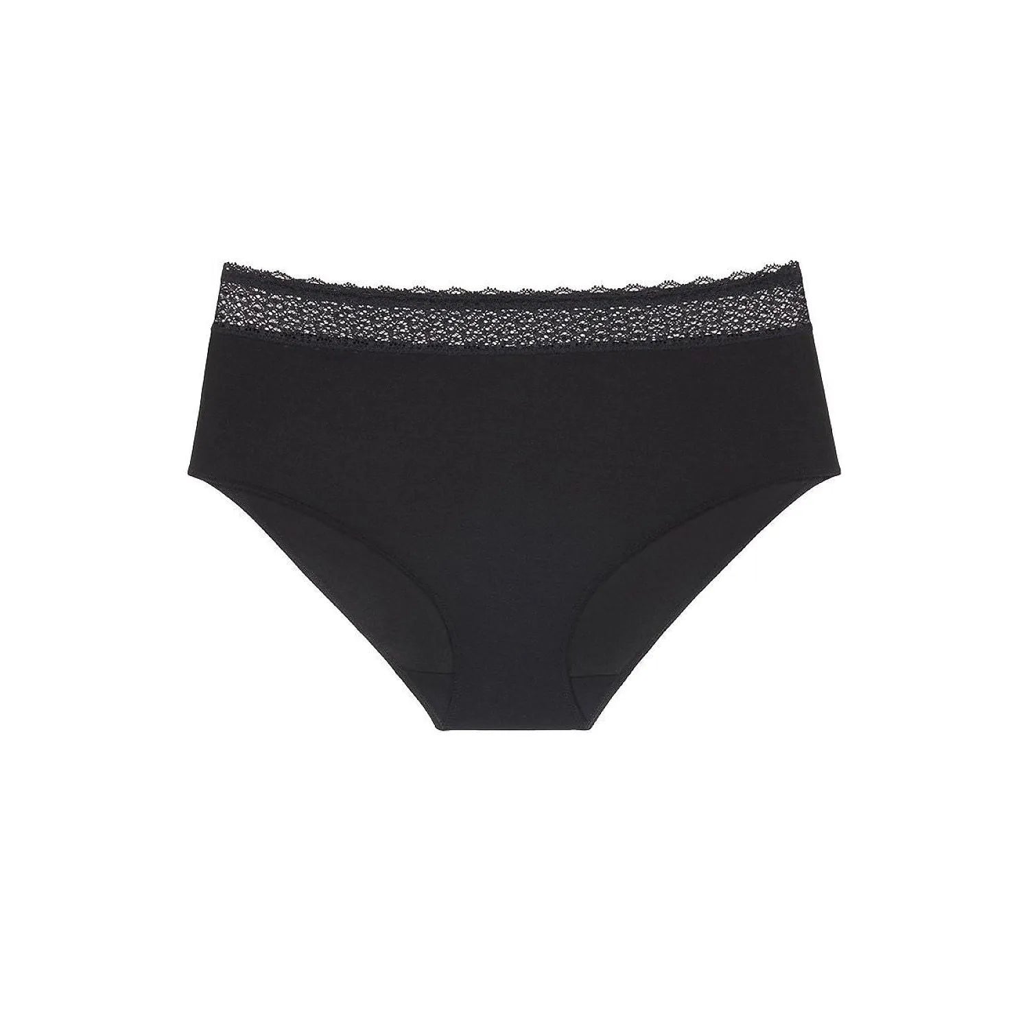 Culotte noire modal avec dentelle recyclée, confort quotidien, Triumph 230303, élégance et douceur.
