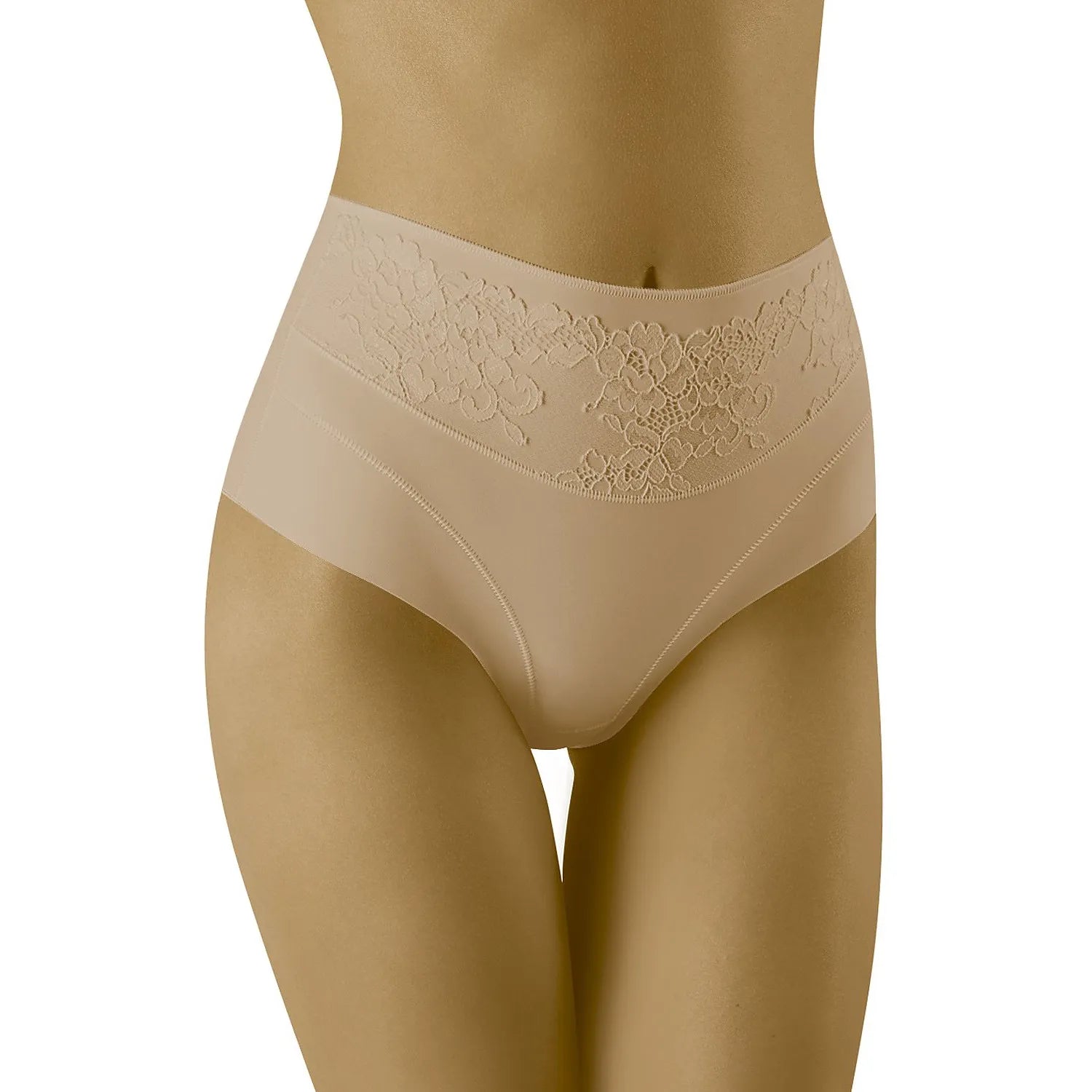 Culotte correctrice taille haute microfibre dentelle invisible sous vêtements Wolbar