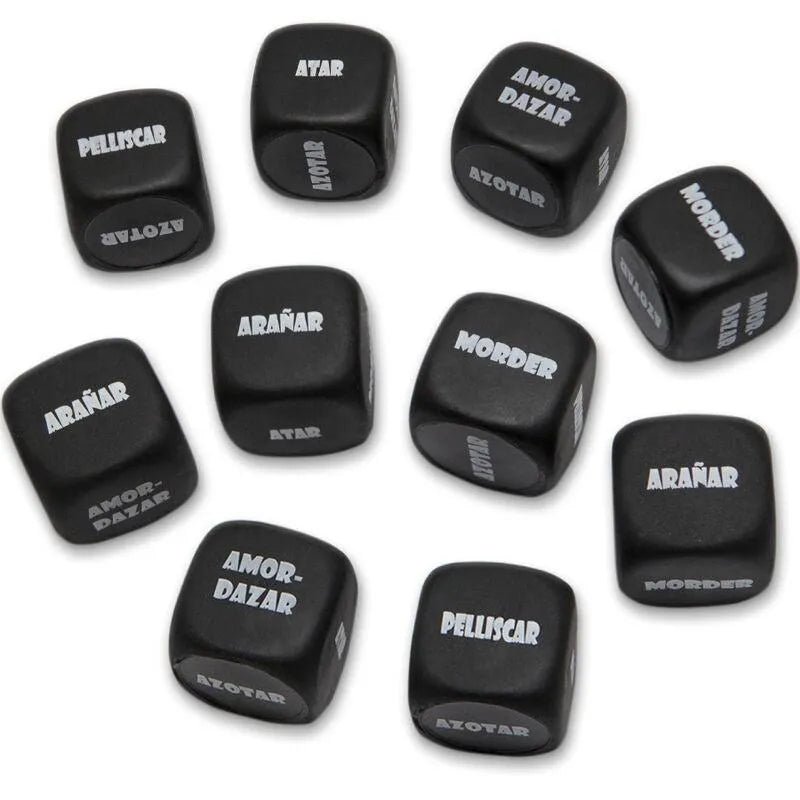 Dés Noirs Pour Jeux Adultes Couples