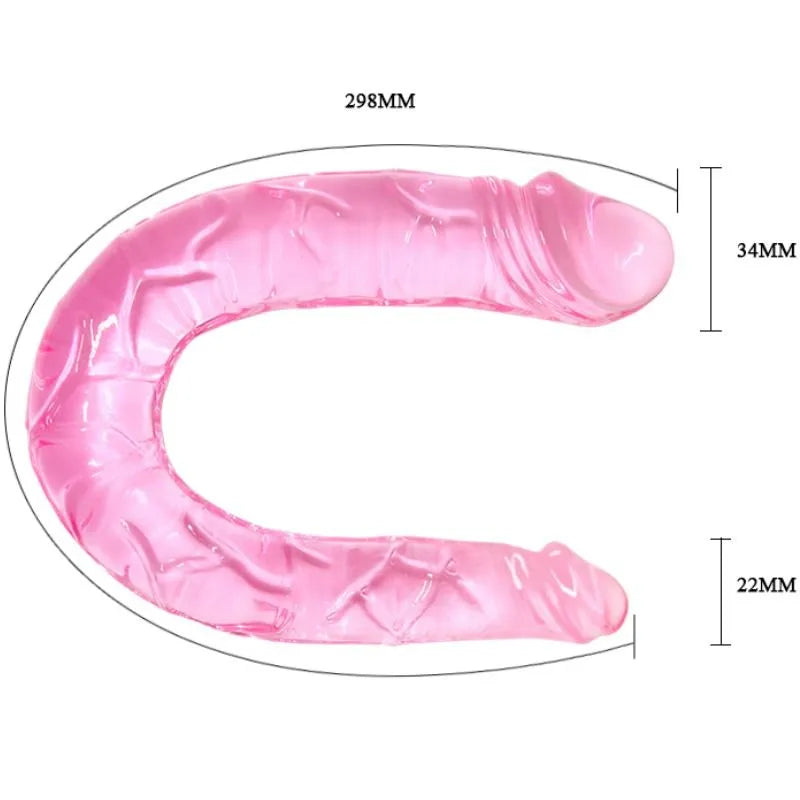 Double Gode Translucide Tpr Compact Femme