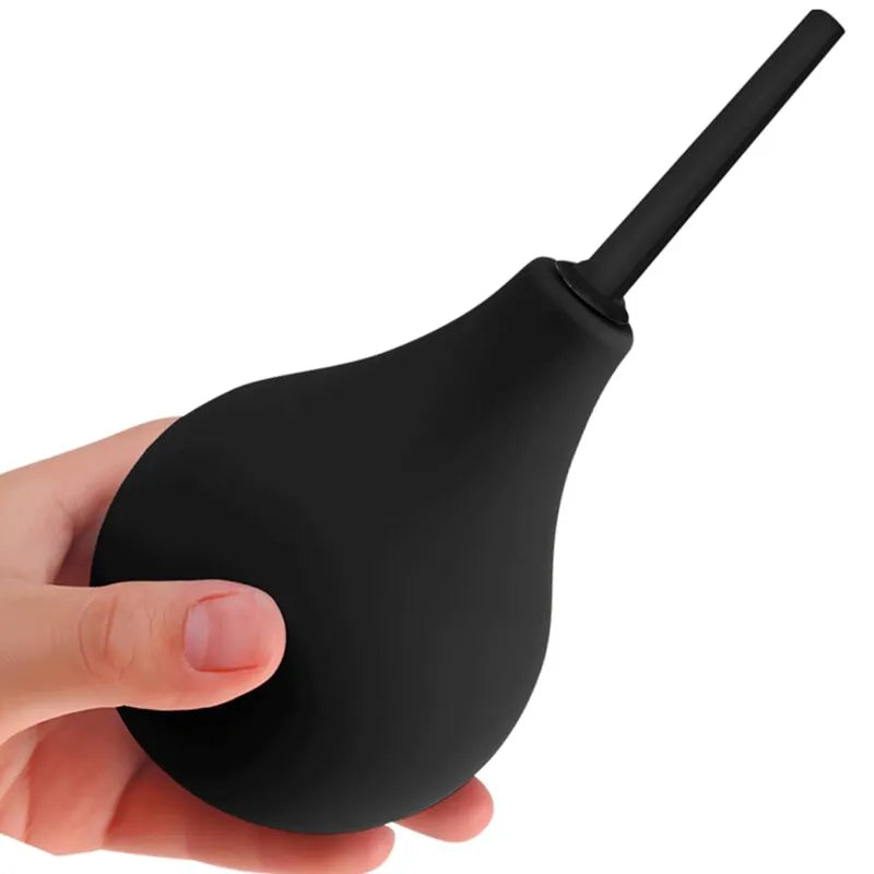 Douche Anale Caoutchouc Noire Imperméable