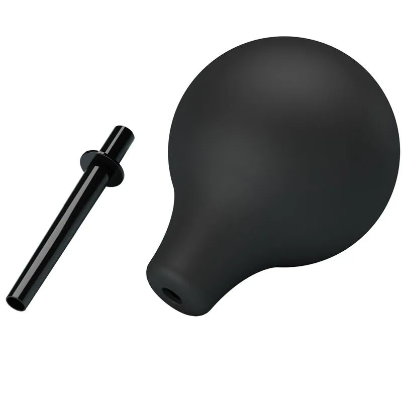 Douche Anale Caoutchouc Noire Imperméable