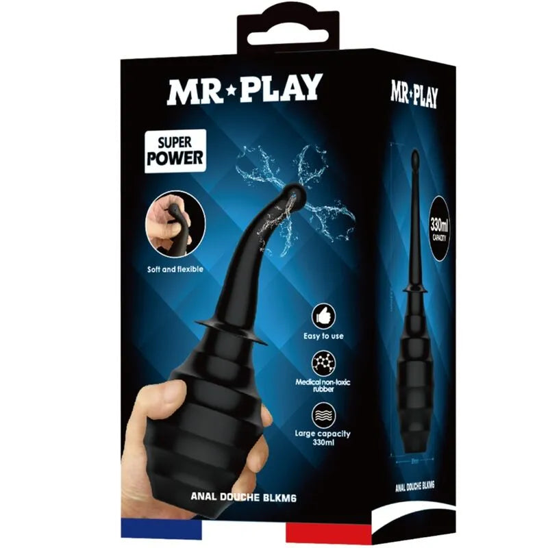 Douche Anale Rechargeable Bleue Ergonomique