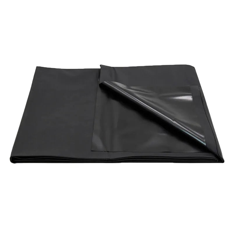Draps jetables imperméables en PVC noir pour jeux adultes, protection optimale, texture lisse, usage intime.