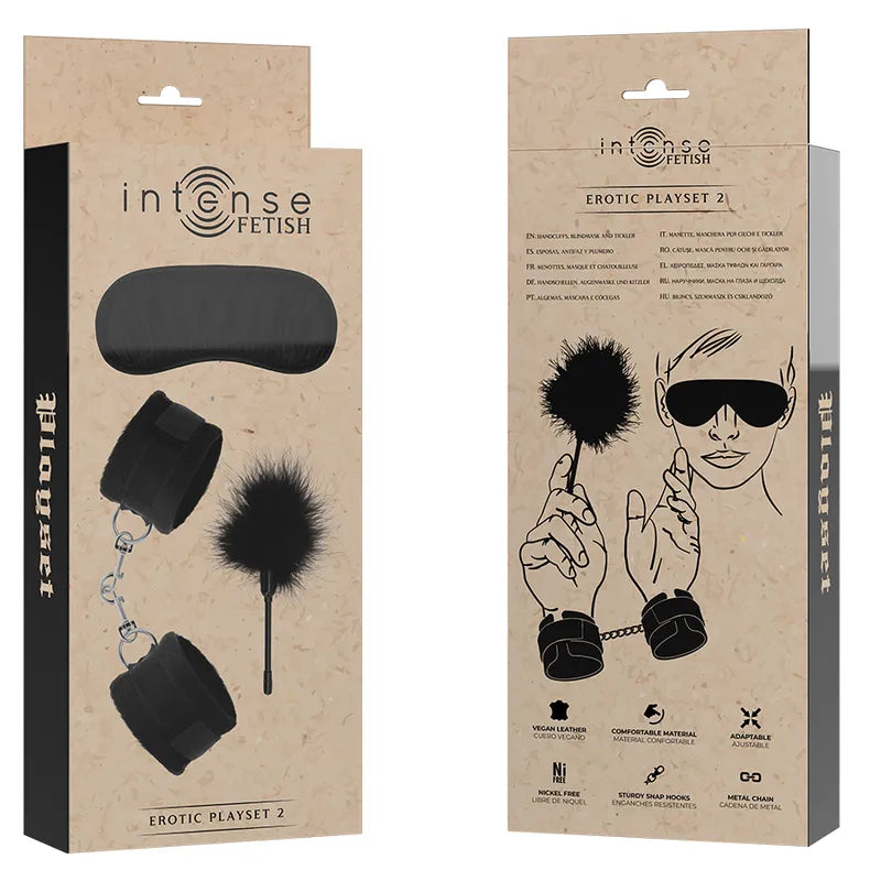 Ensemble Bdsm Cuir Végétalien Intense Fetish