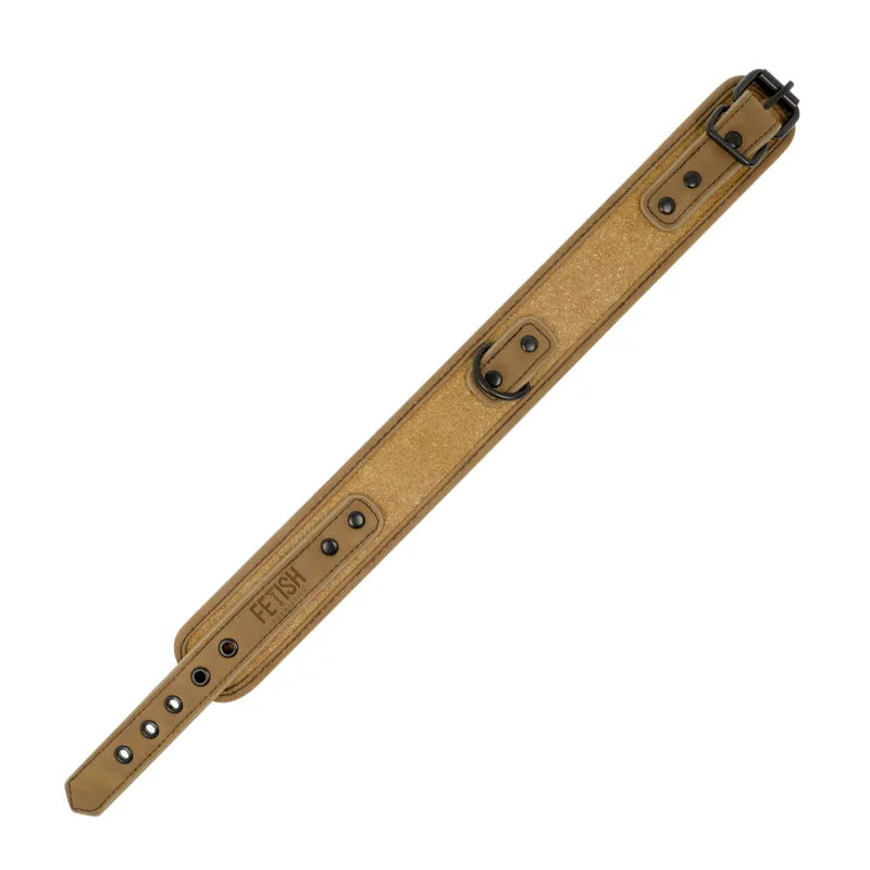 Ensemble Collier Et Menottes Bdsm Cuir Vegan