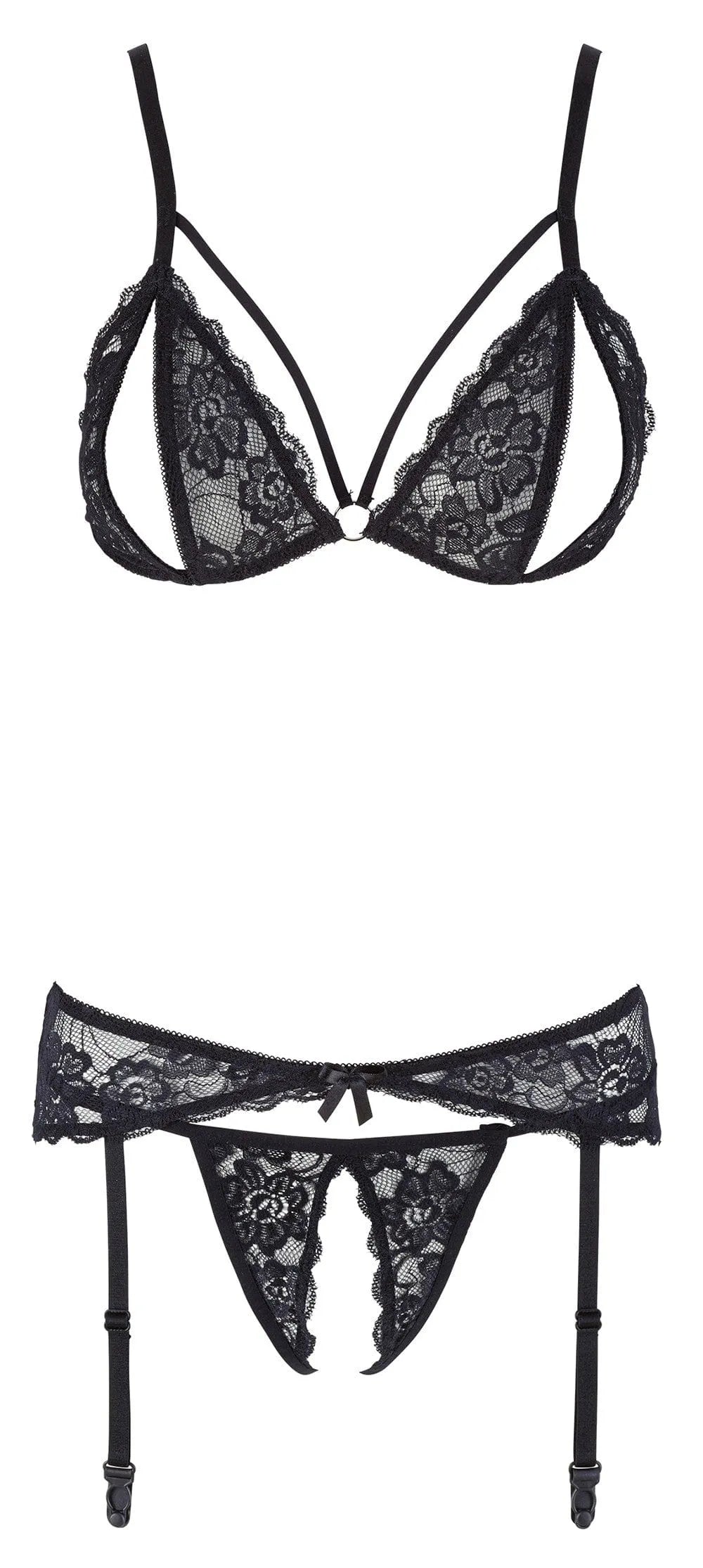 Ensemble Lingerie Dentelle Noire Cottelli