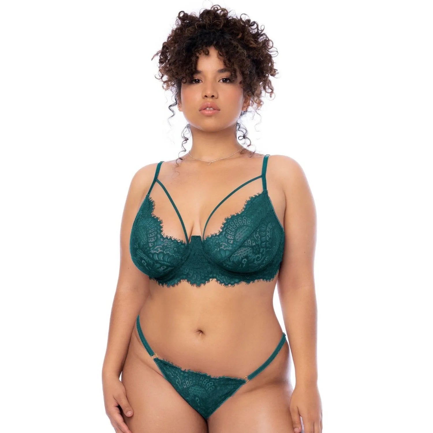 Ensemble Lingerie Grande Taille Dentelle À Cils