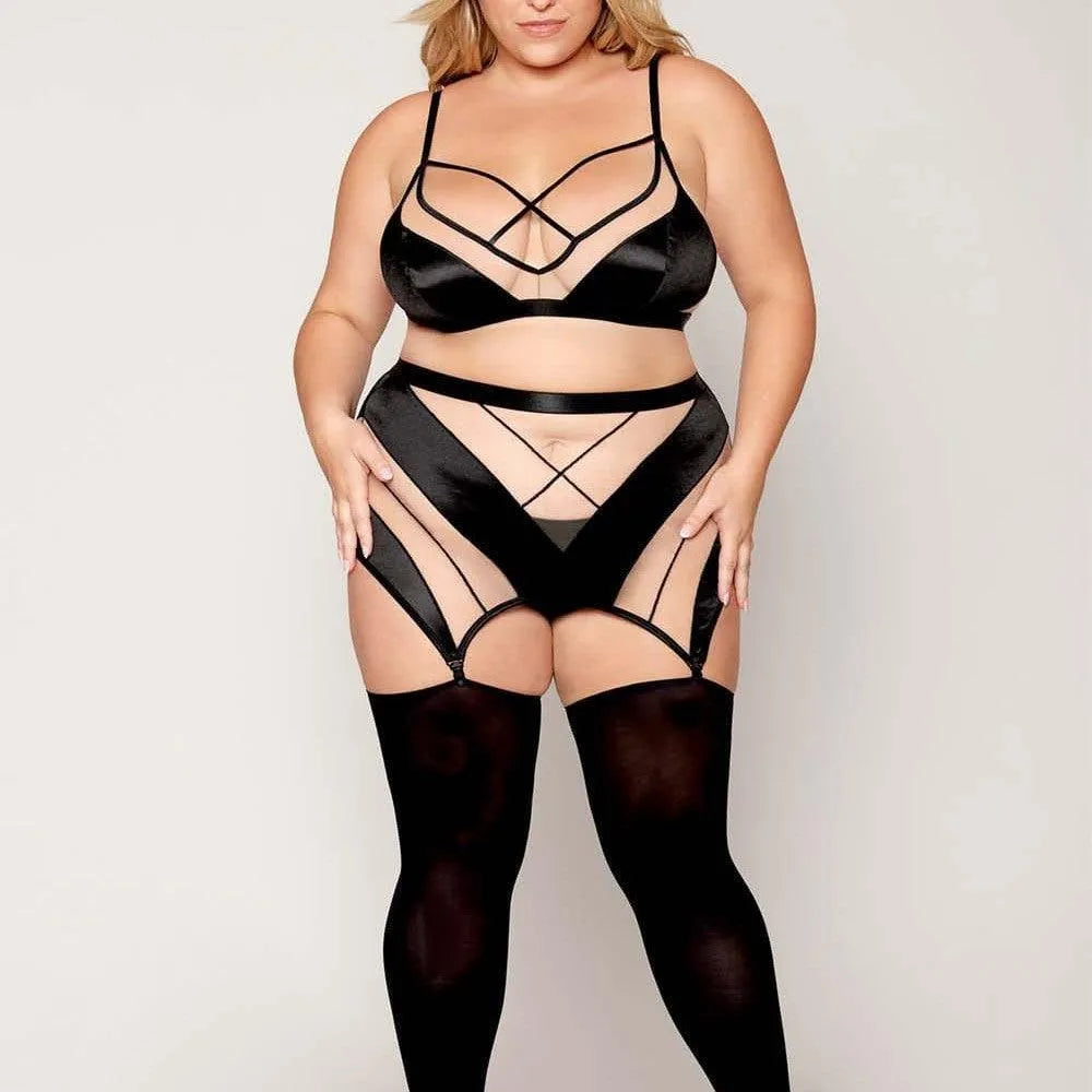 Ensemble Lingerie Grande Taille Dominatrice Sexy Moderne
