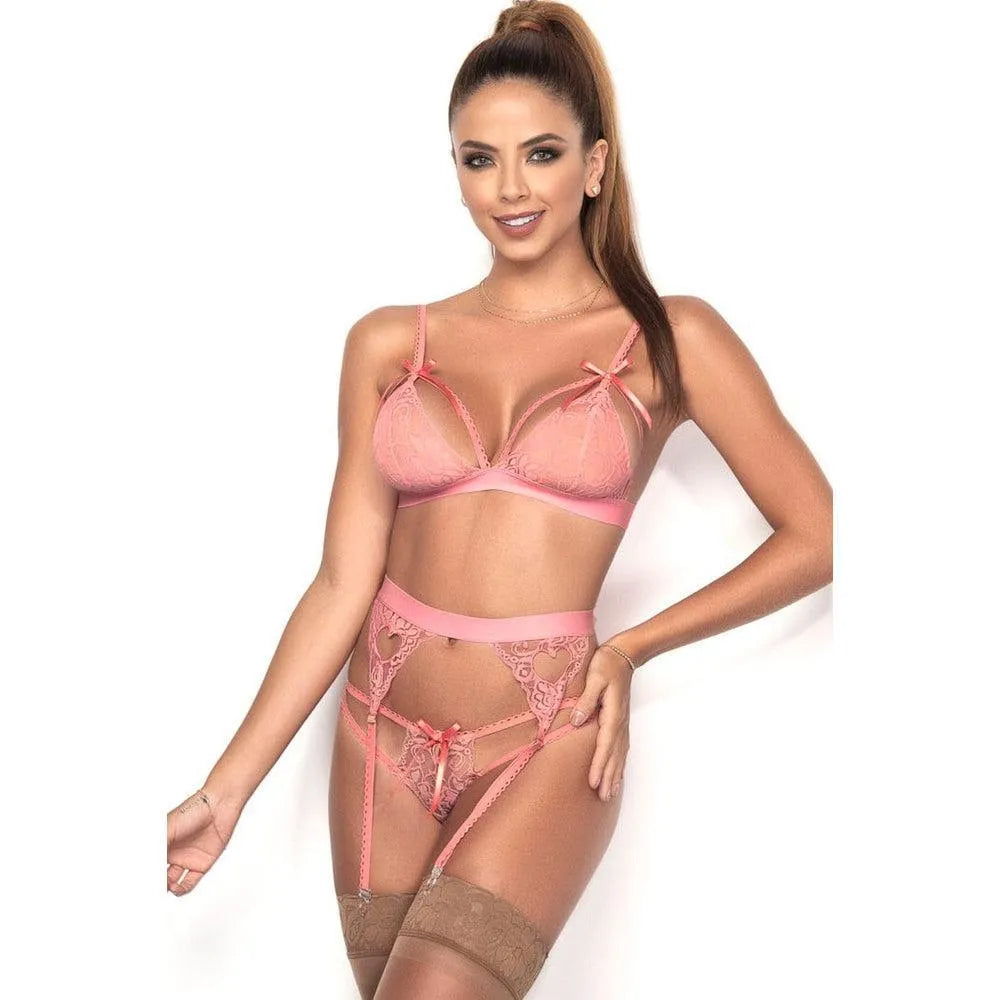 Ensemble Lingerie Rose Dentelle