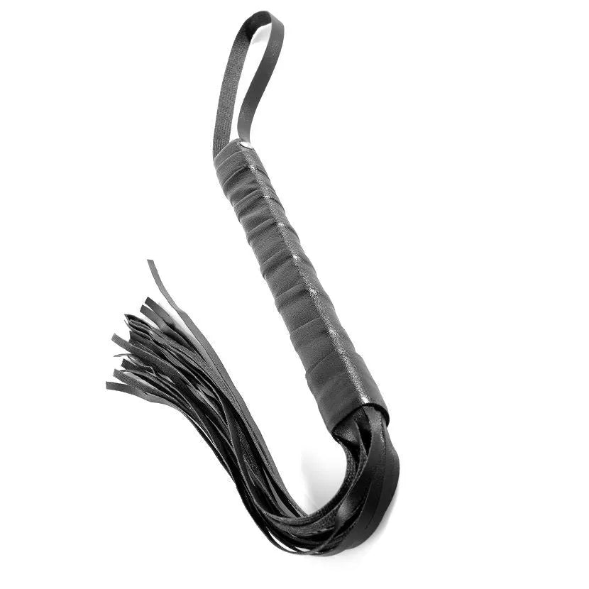Flogger Bdsm Débutant Cuir Noir