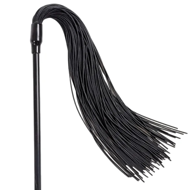 Fouet Plumeau Noir Accessoire Plaisir Adulte