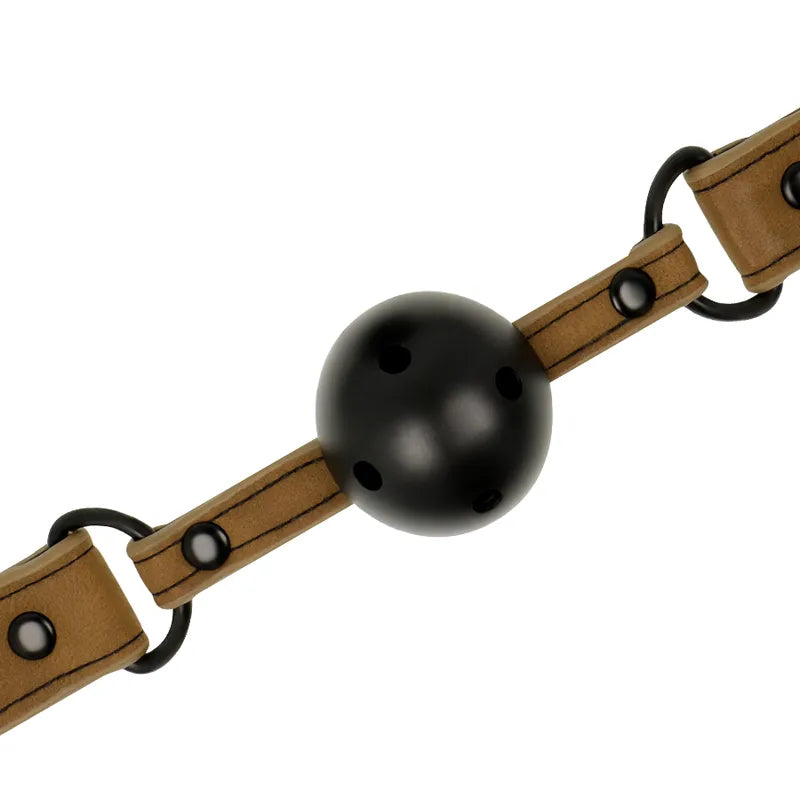 Gag Bdsm Cuir Vegan Respirant