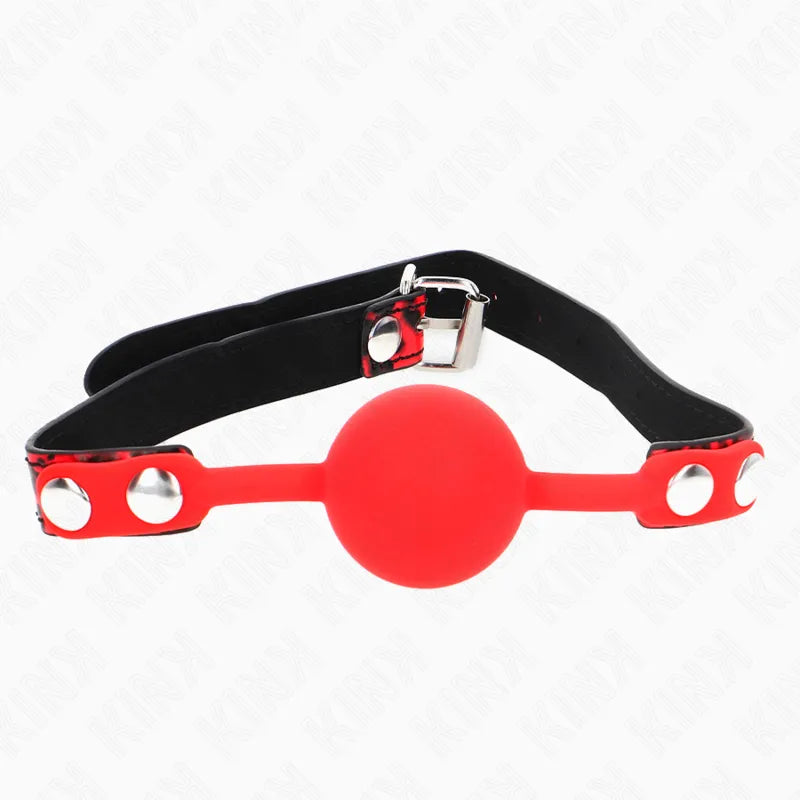 Gag Bdsm En Silicone Doux Et Ajustable