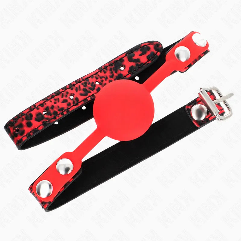 Gag Bdsm En Silicone Doux Et Ajustable