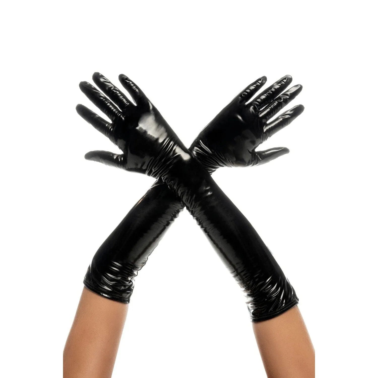 Gants En Vinyle Noir Ajustables Pour Protection