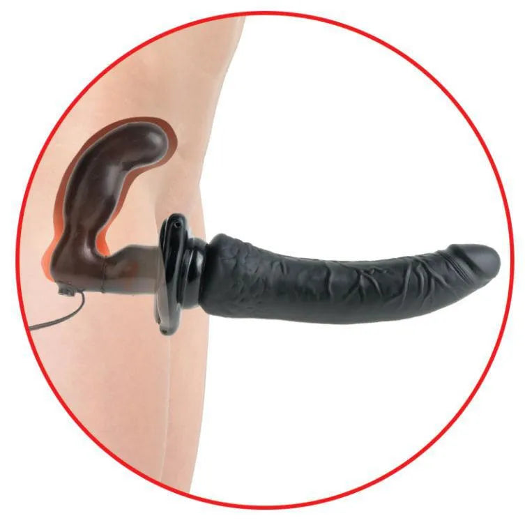 Gode-Ceinture Vibrant Courbé Pour Point G