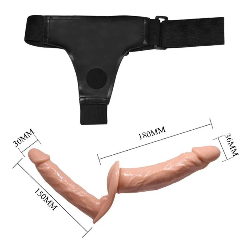 Gode Double Extrémité Avec Harnais Réglable