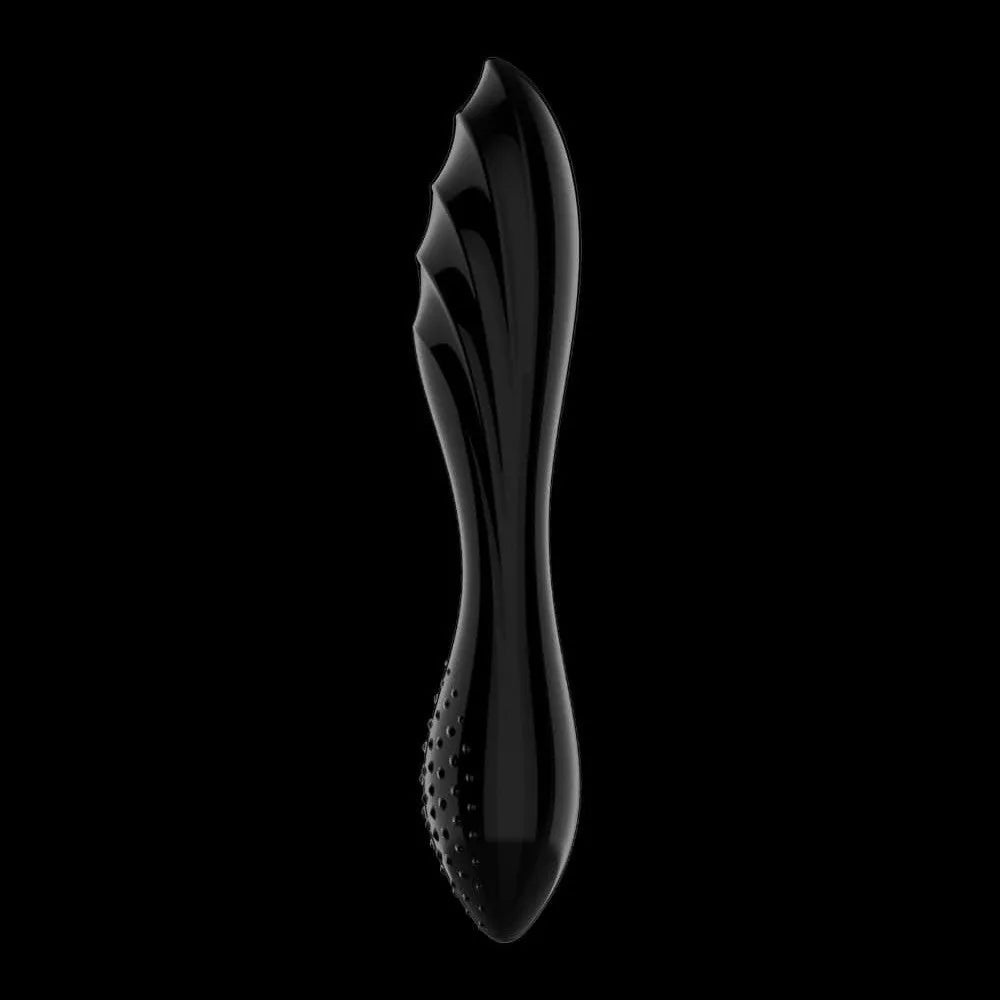Gode En Verre Borosilicaté Noir Pour Stimulation G-Spot