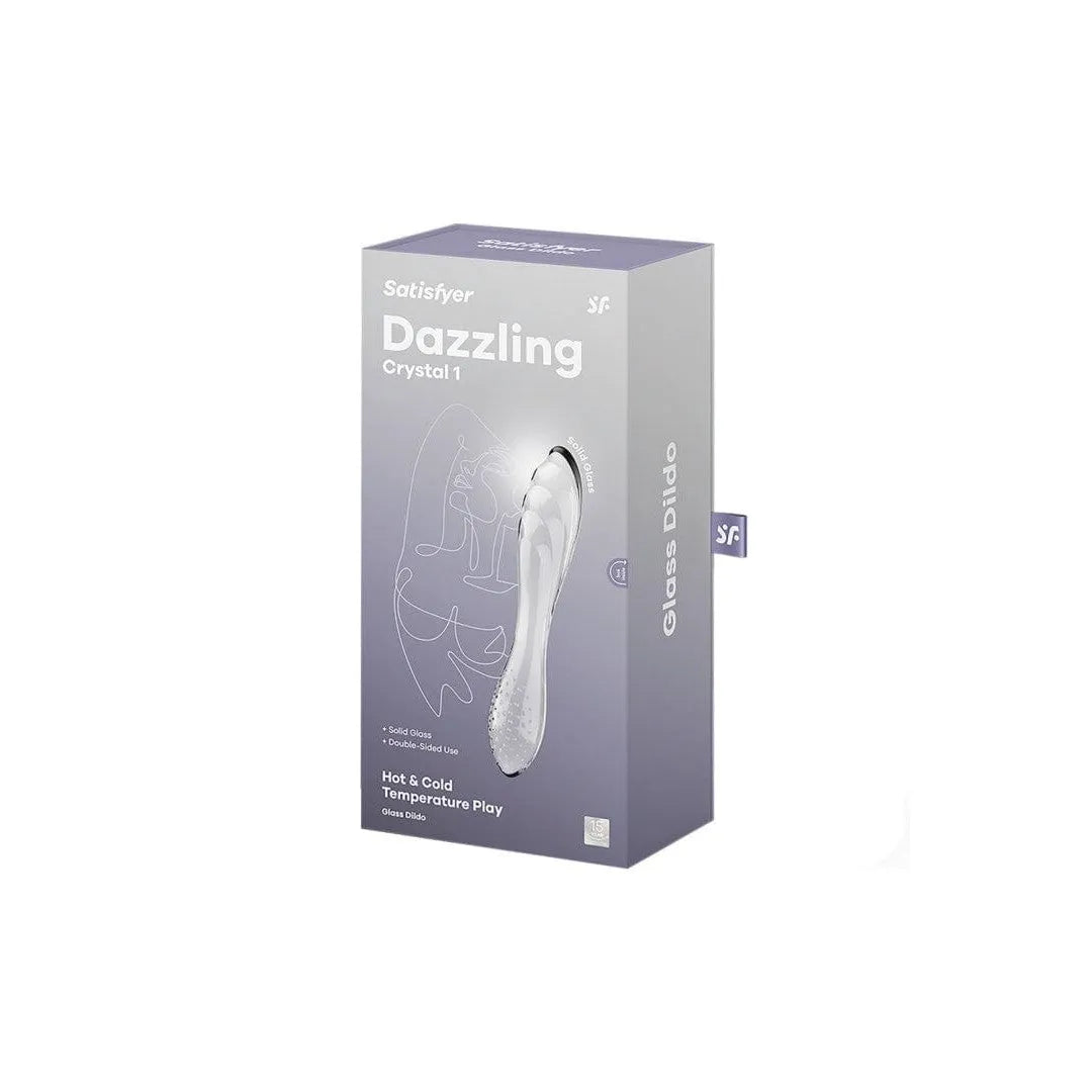 Gode En Verre Noir Stimulation Point G Unisexe