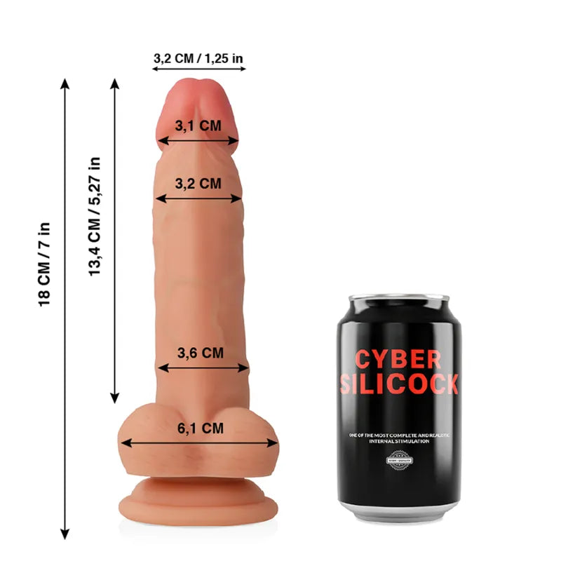 Gode Réaliste En Cybersilicium Pour Douche