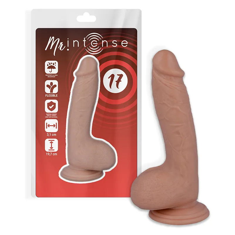 Gode Réaliste Hypoallergénique Ventouse Souple
