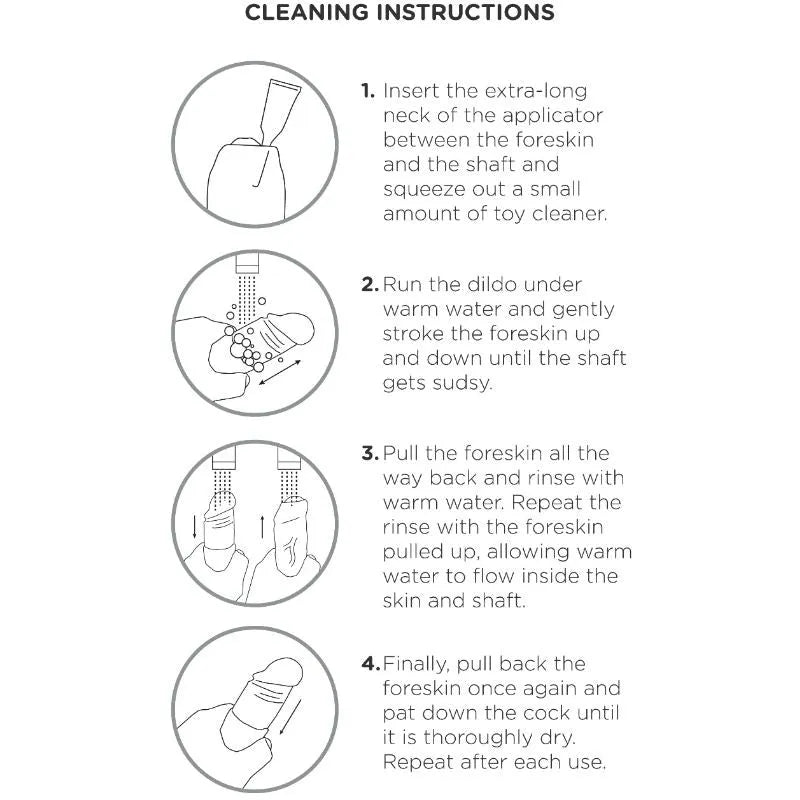 Gode Réaliste Prépuce Rétractable Non Coupé