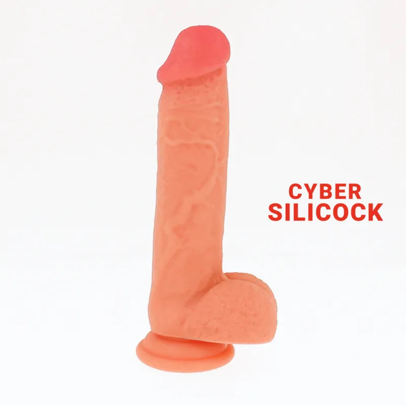 Gode Réaliste Silicone Médical Longue Ventouse