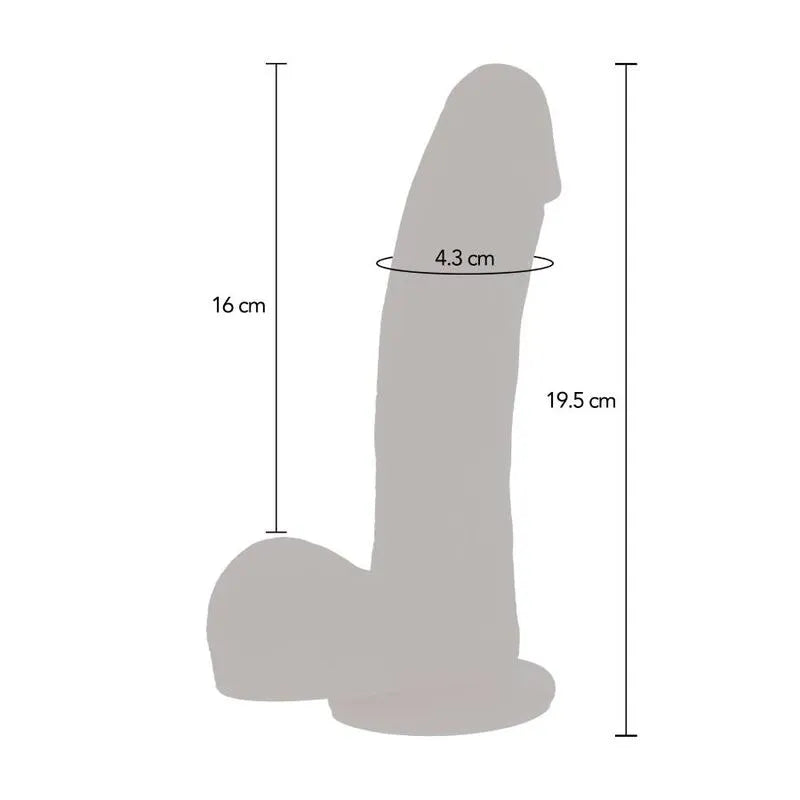 Gode Réaliste Silicone Ventouse Mains Libres