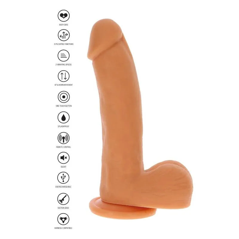 Gode Réaliste Silicone Ventouse Mains Libres