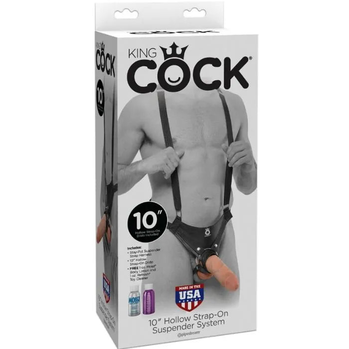 Gode Réaliste Strap-On Creux King Cock 25 Cm
