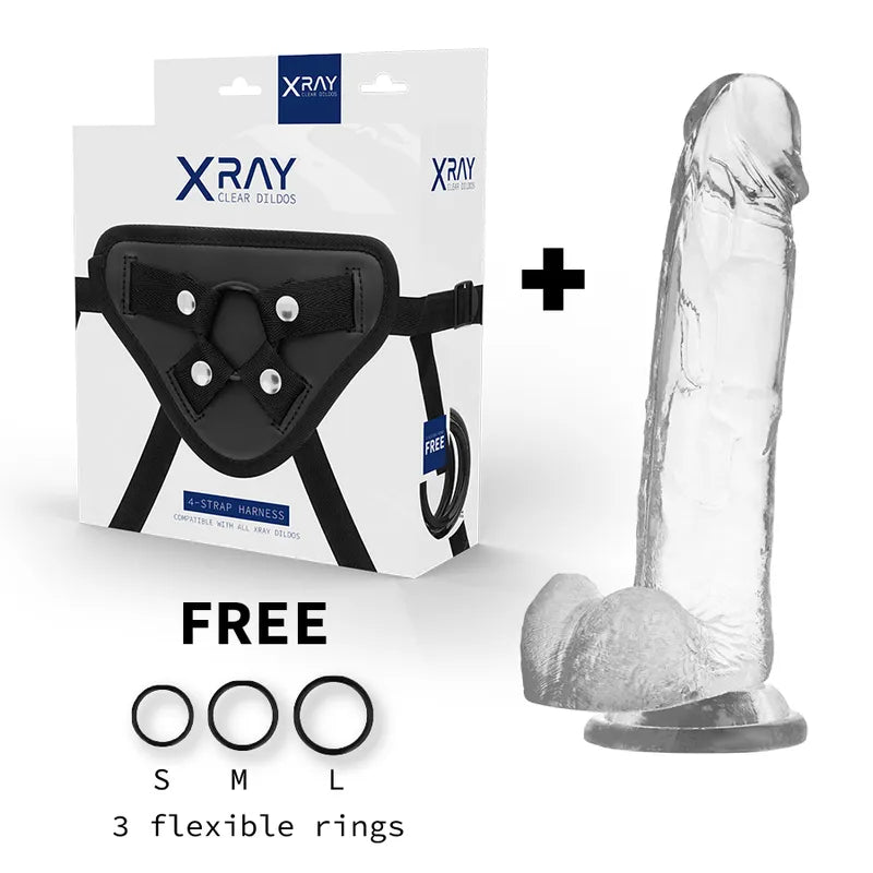 Gode Réaliste Transparent Compatibilité Harnais