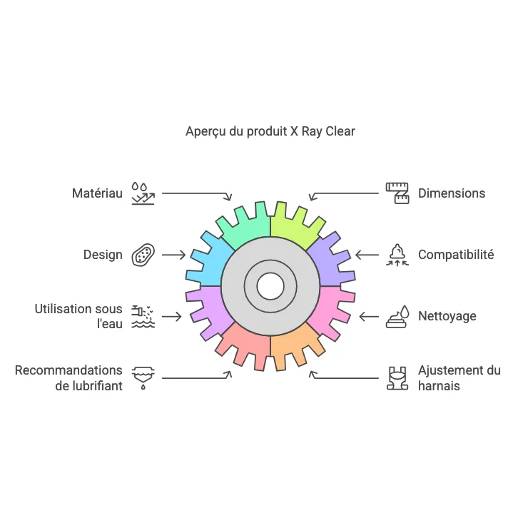 Gode Réaliste Transparent X Ray Clear