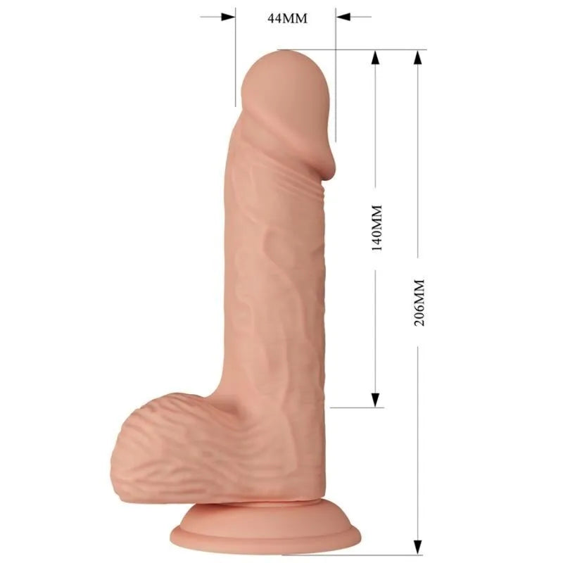 Gode Réaliste Ventouse 14 Cm Naturel