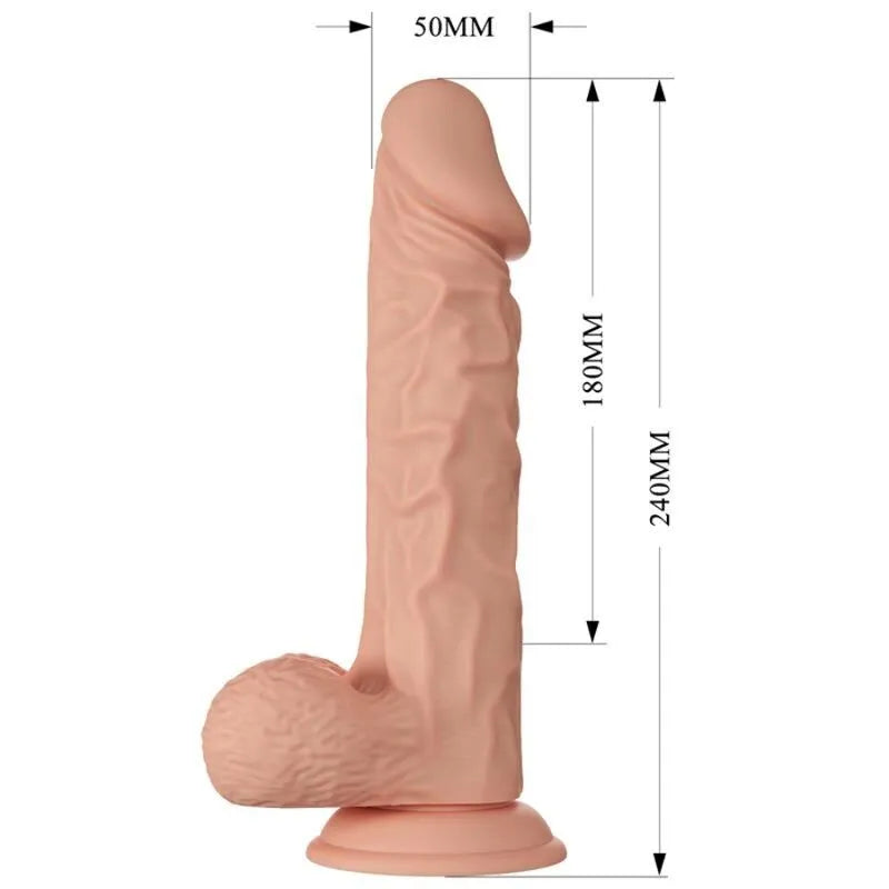 Gode Réaliste Ventouse Couleur Naturelle