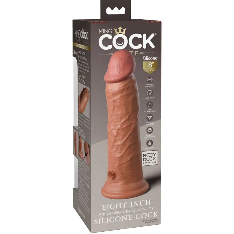 Gode Silicone Double Densité Vibrant Réaliste