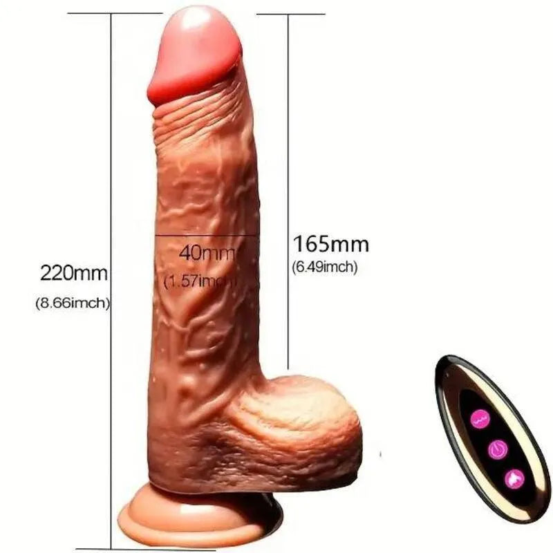 Gode Vibrant Réaliste Chauffant Silicone Armony