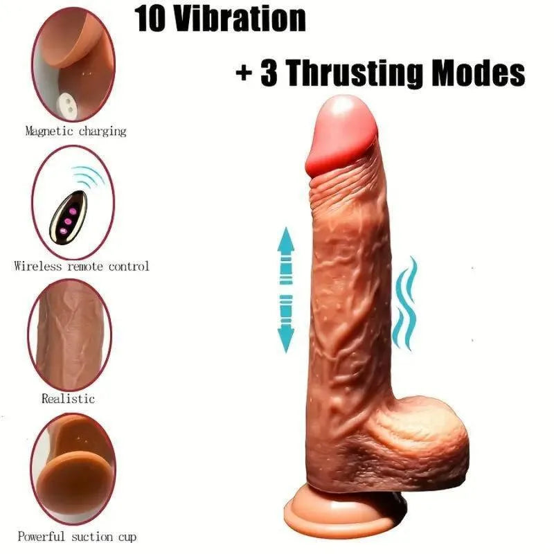 Gode Vibrant Réaliste Chauffant Silicone Armony